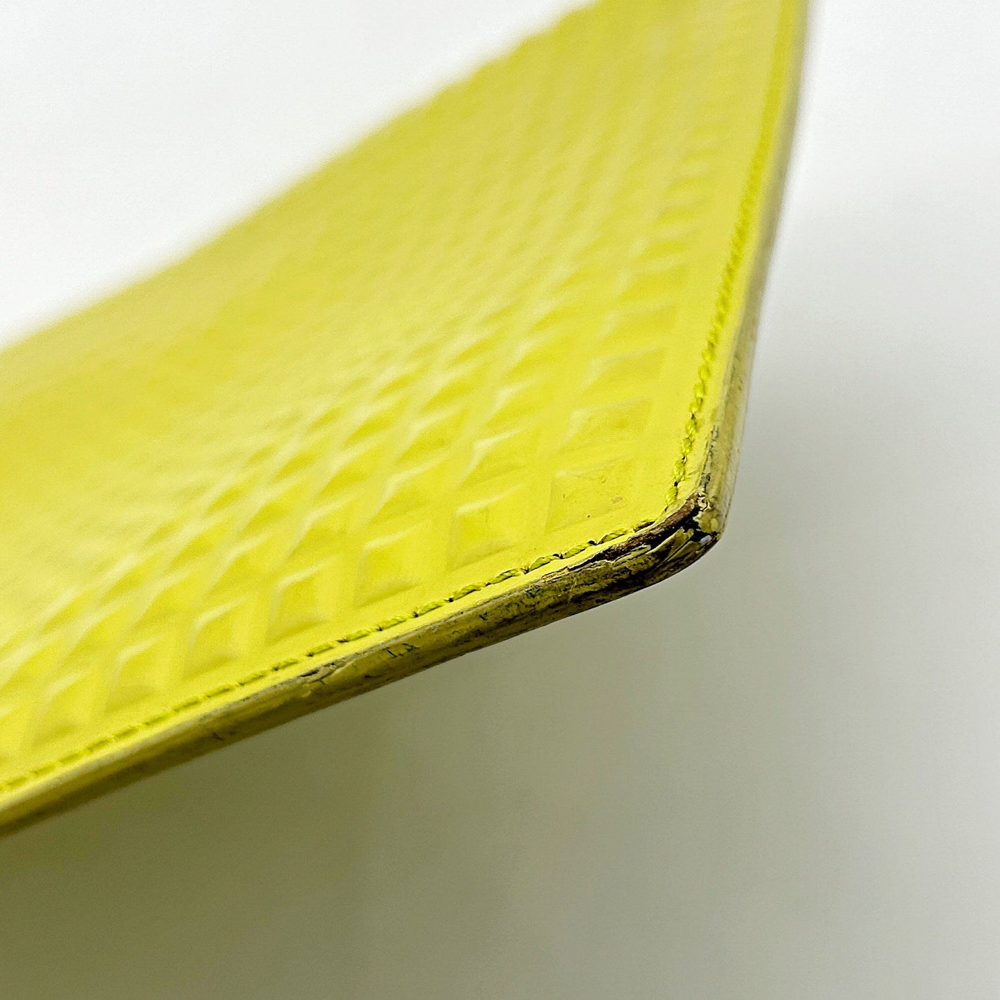 Balenciaga Grid Embossed Pouch - yellow Clutches, Handbags bb7713qw