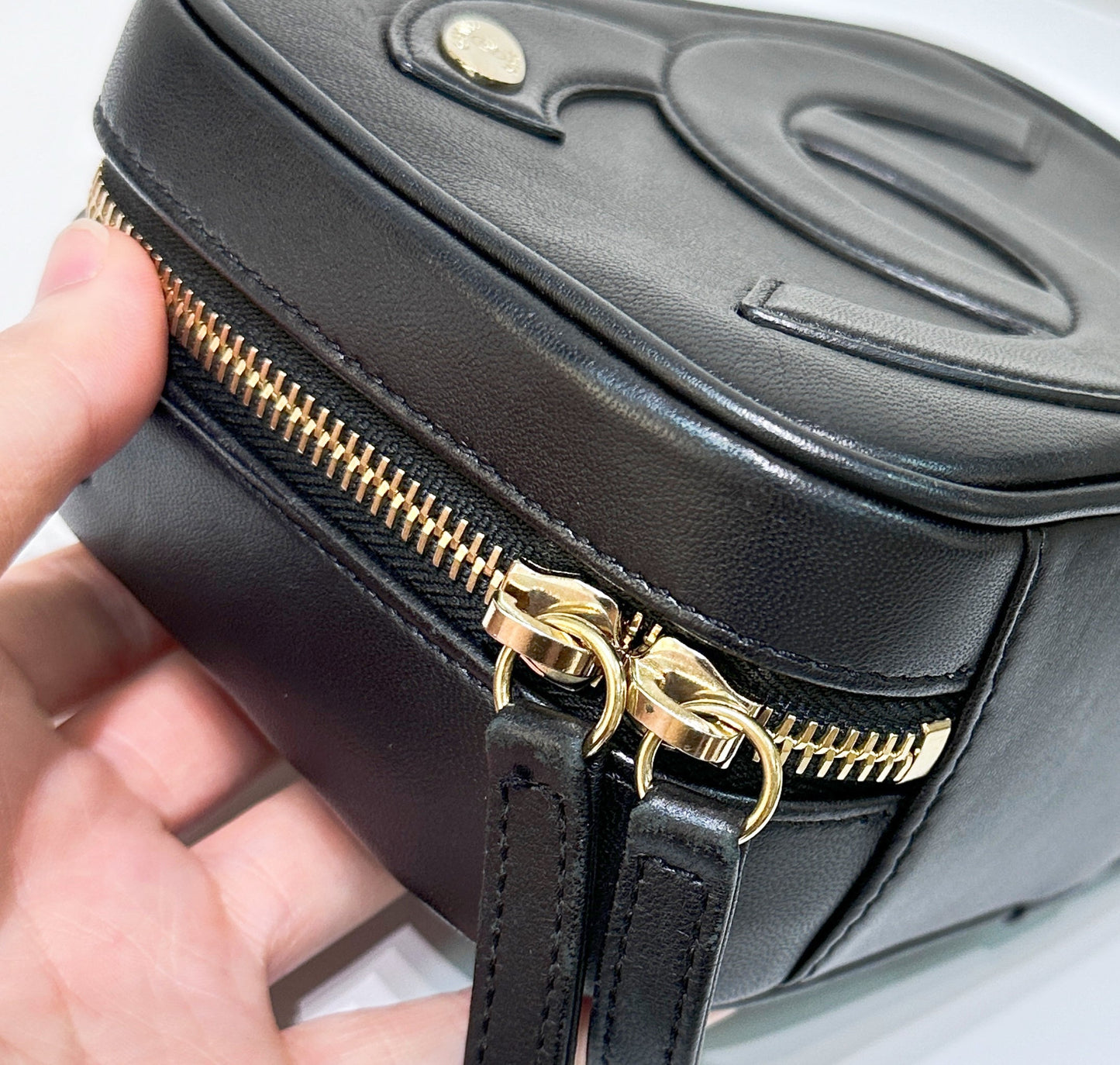Chanel Black Lambskin CC Mania Camera Bag