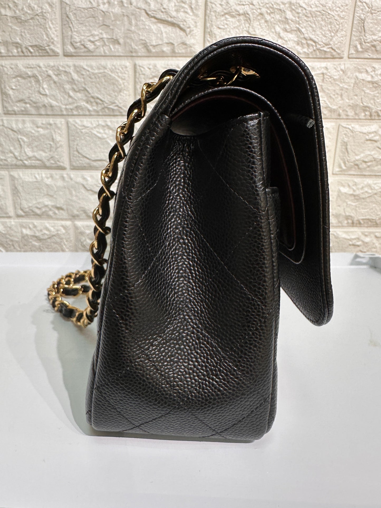 Chanel Jumbo Classic Double Flap Bag Black Caviar GHW