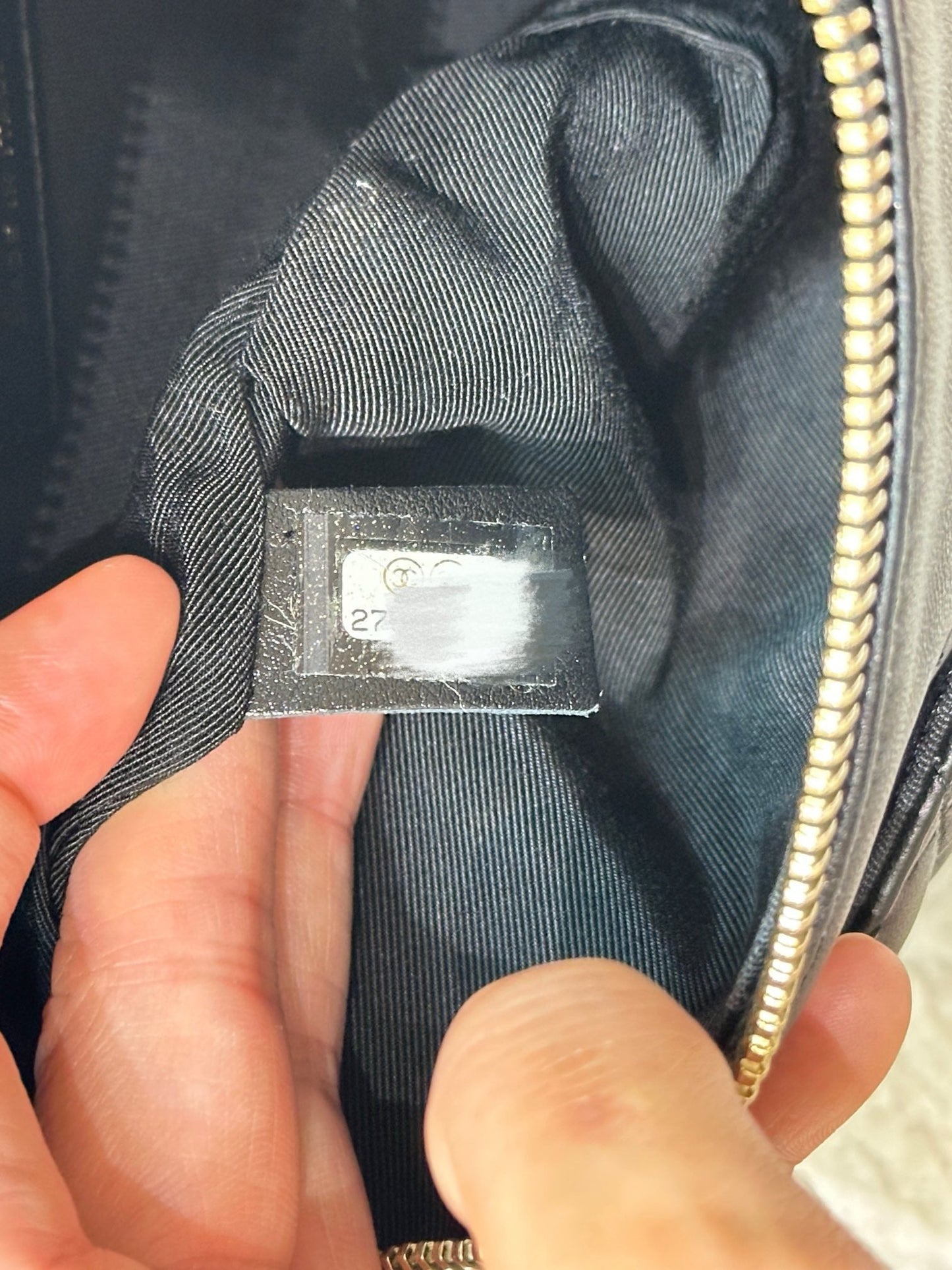 Chanel Lambskin Quilted Waist Bag Fanny Pack Black GHW