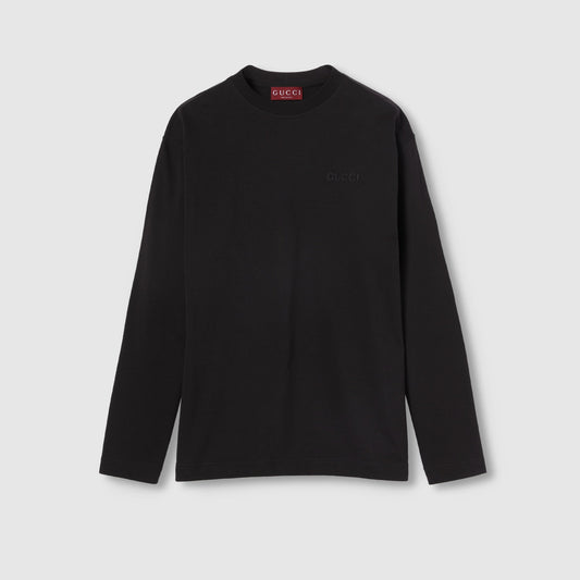 Cotton Jersey T-shirt With Gucci Logo