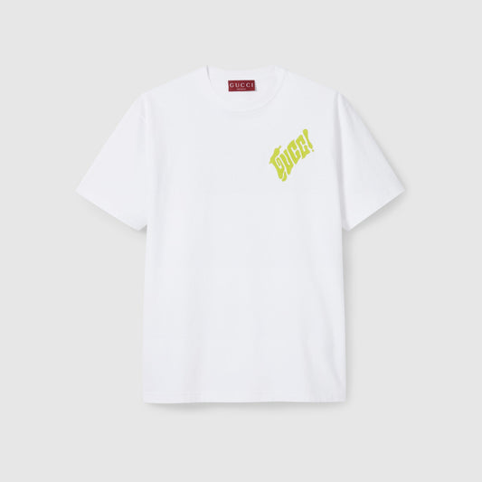 Cotton Jersey T-shirt With Gucci Logo