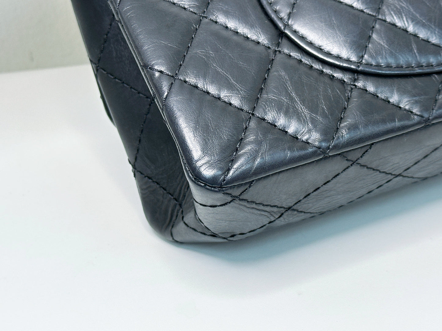 Chanel Marine Quilted Aged Calfskin 2.55 Reissue 226 Flap Bag