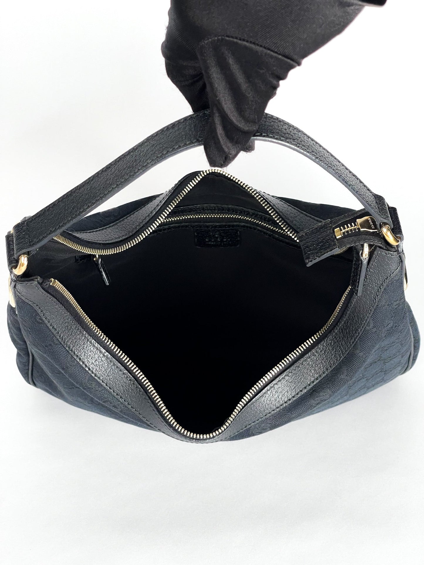 Gucci GG Monogram Canvas Hobo Bag