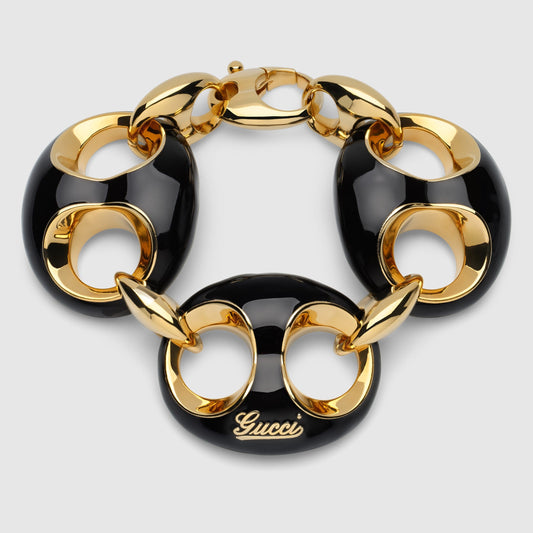 Gucci Marina Chain Enamel Bracelet
