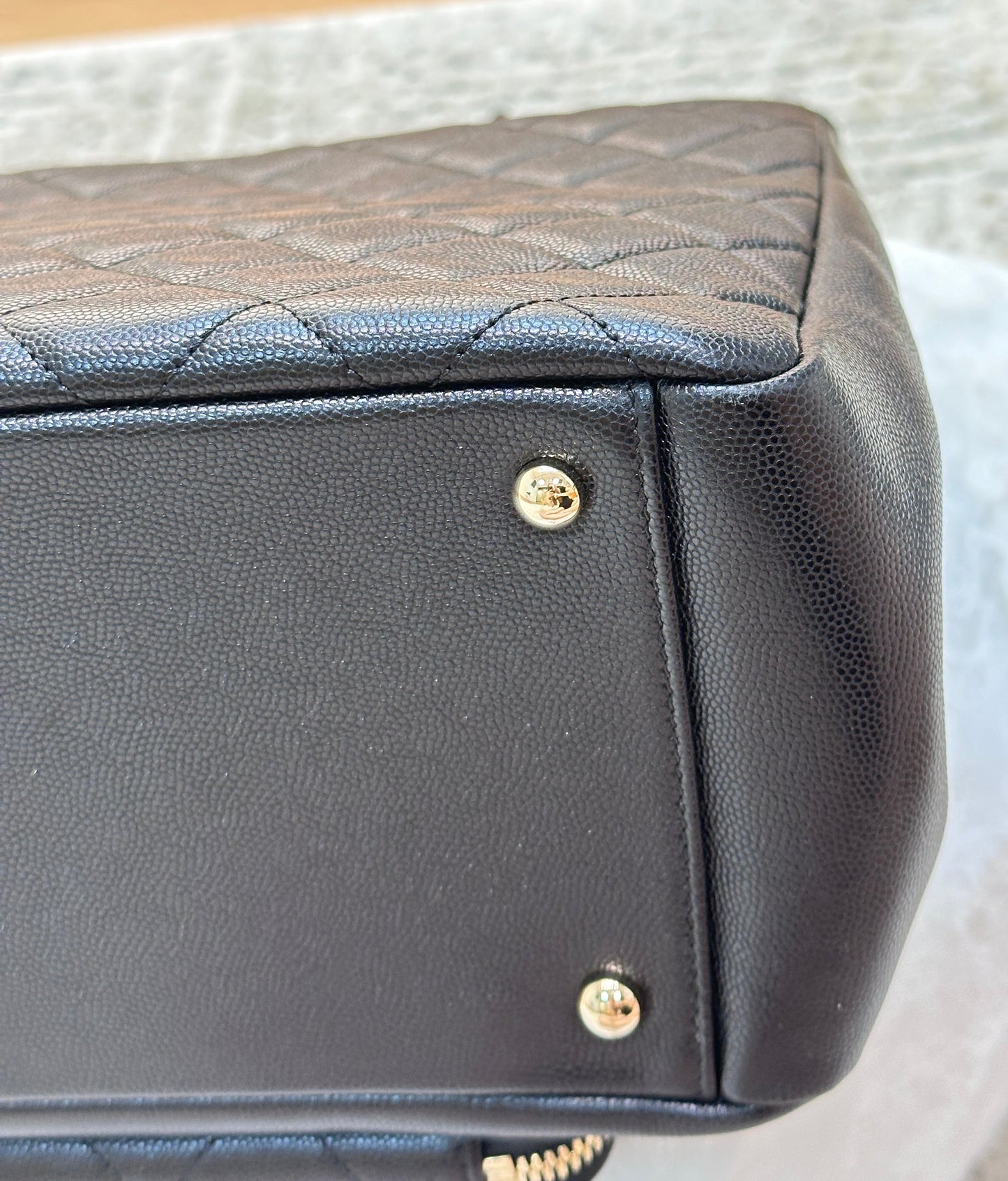CHANEL Business Affinity Shopping Tote Caviar Black GHW