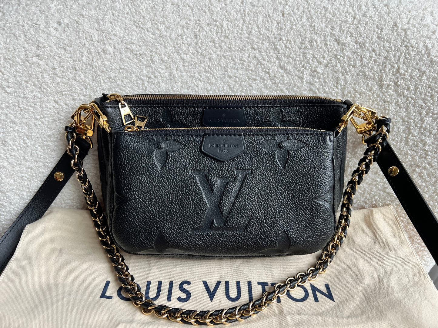 Louis Vuitton Multi Pochette Accessoires Black Empreinte (RRP £2170)