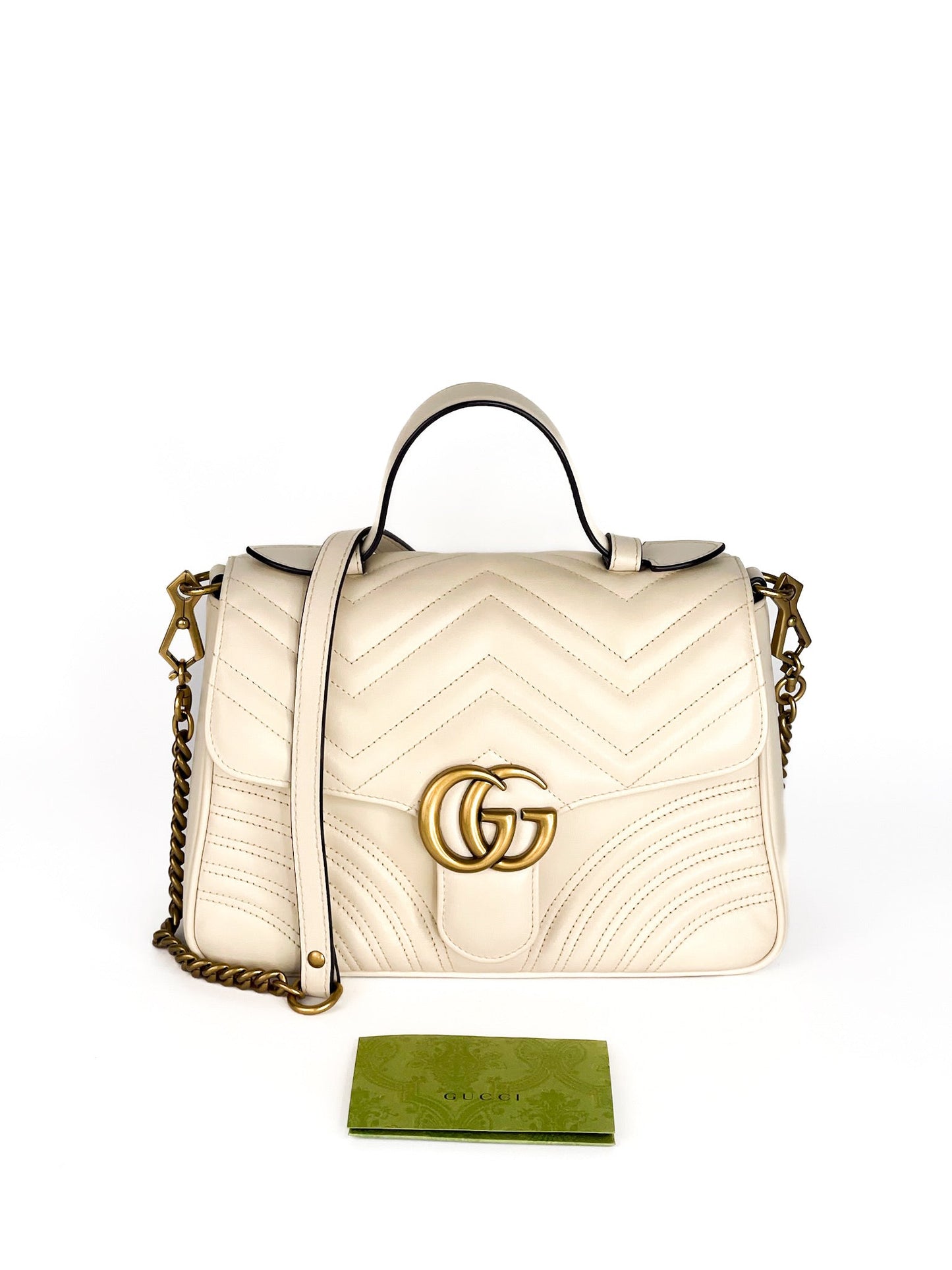 Gucci GG Marmont Matelasse Leather Top Handle Satchel