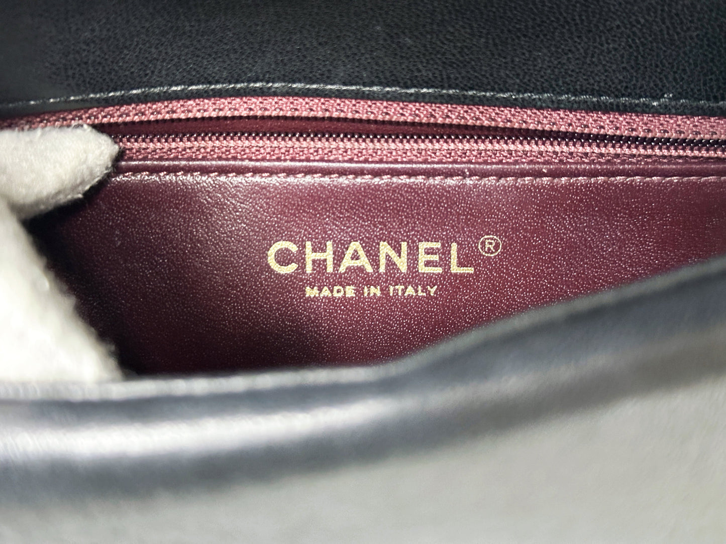 Chanel Small Diana Flap Black Lambskin GHW 2073 holo