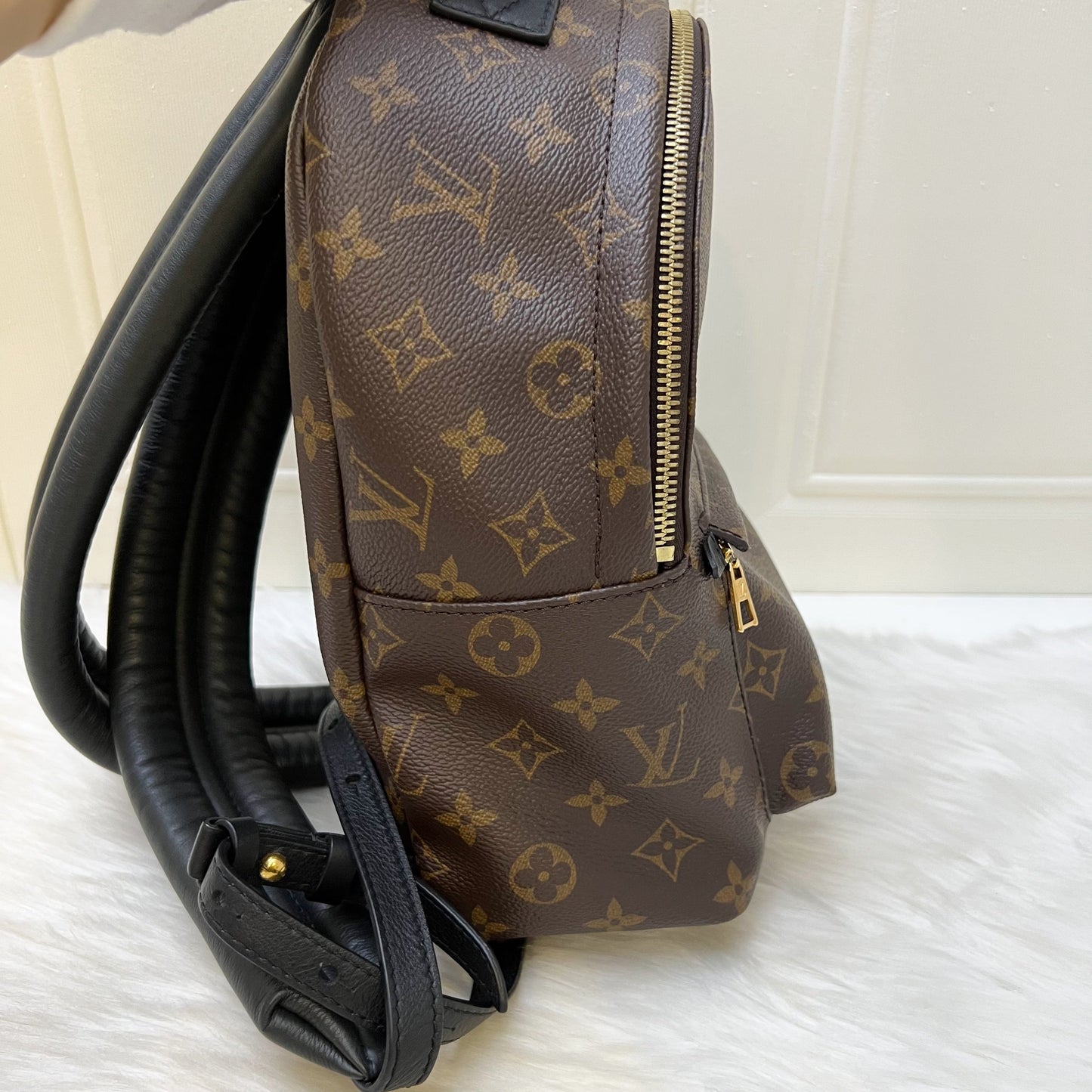 LV Palm Springs PM Backpack in Monogram Canvas and GHW