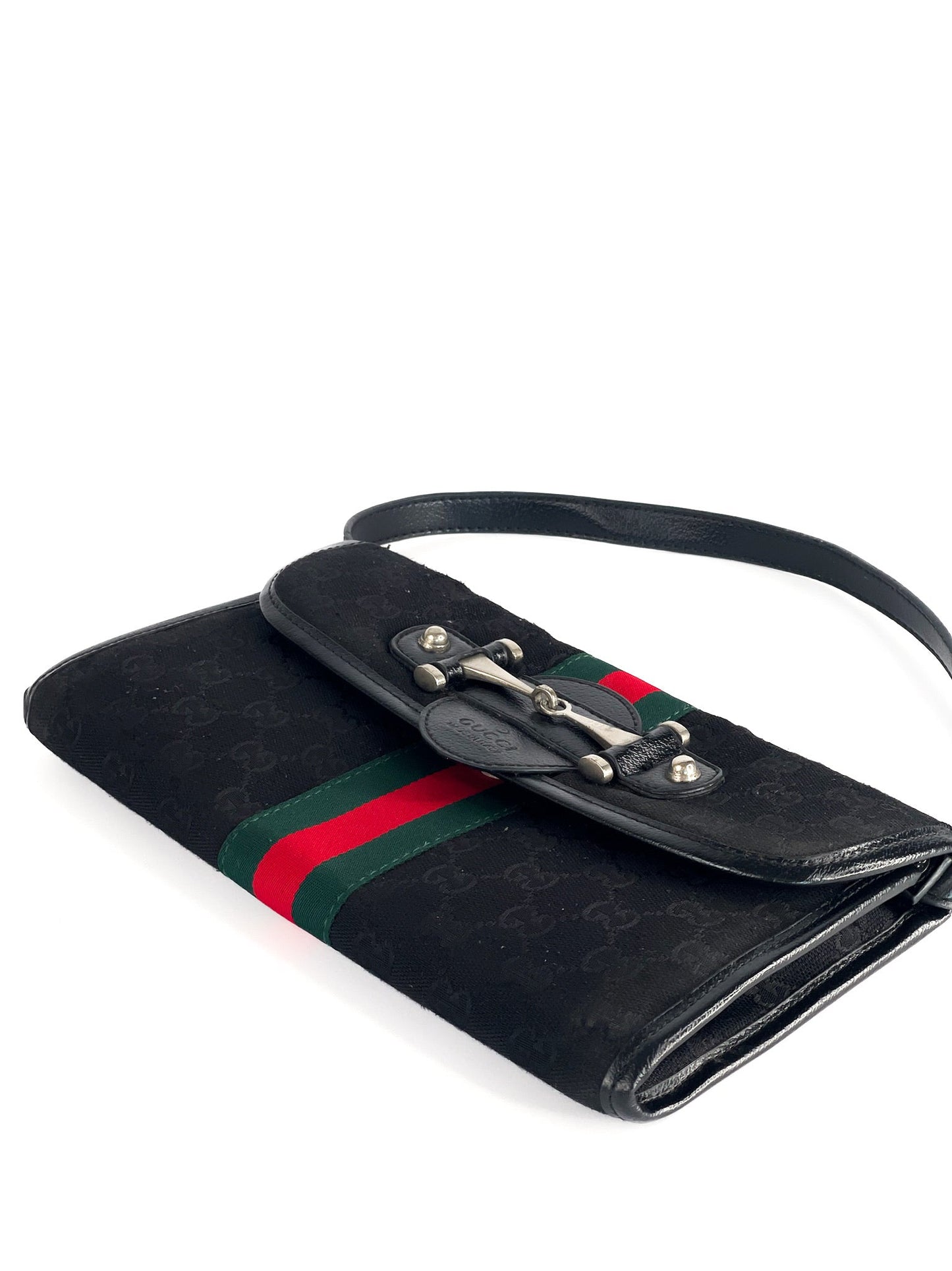 Gucci Vintage Horsebit GG Canvas Web