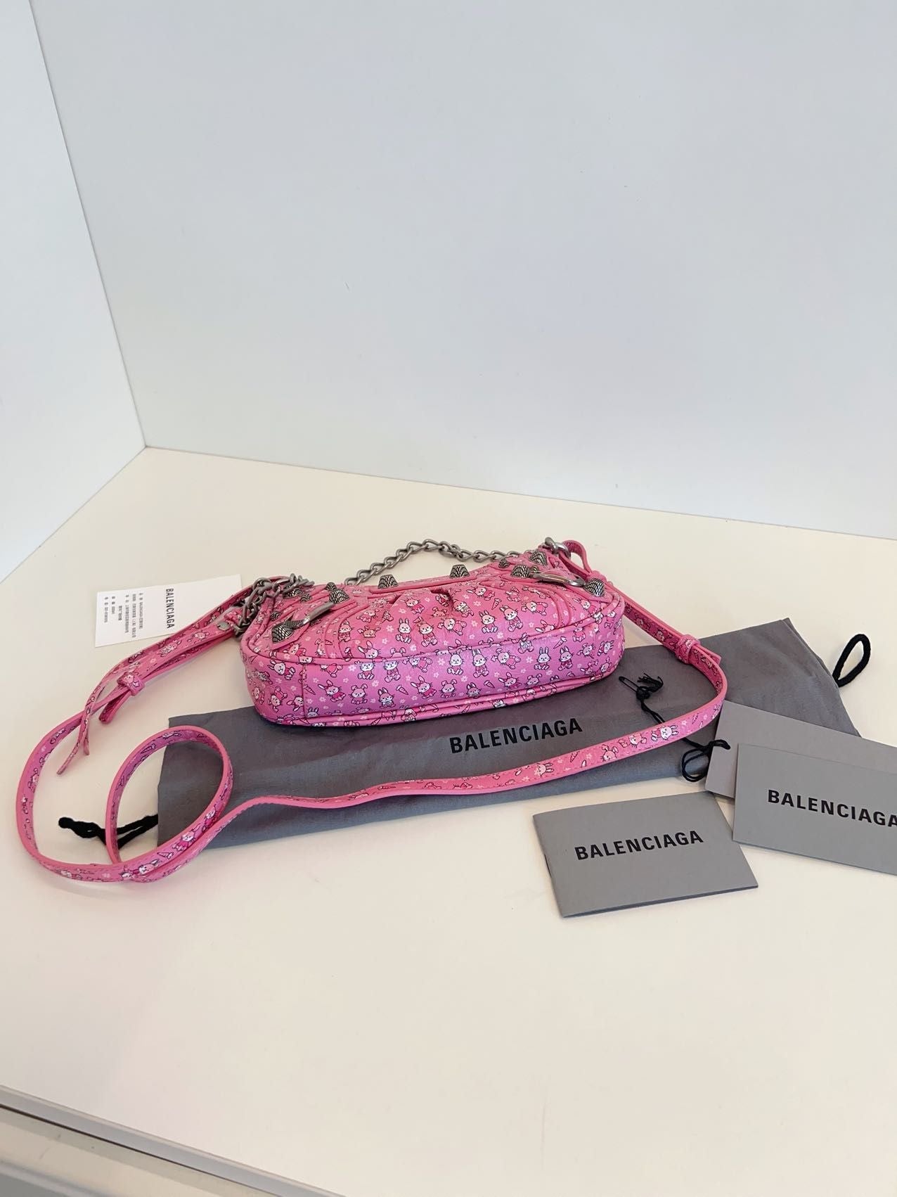 Preloved Balenciaga Le Cagole mini bag pink 20*12cm 106866