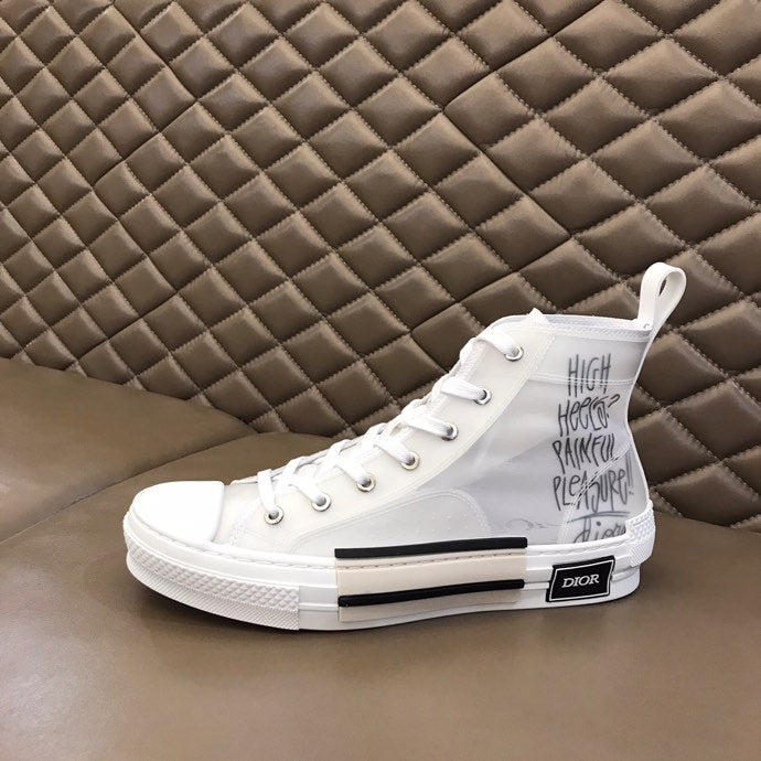 Christian Dior B23 White Canvas HIGH-TOP SNEAKER