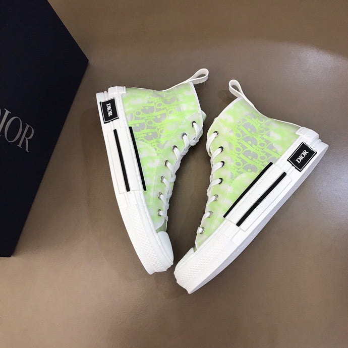 Christian Dior B23 White and Yellow HIGH-TOP SNEAKER
