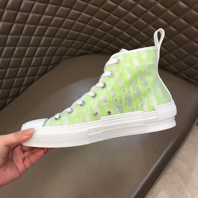Christian Dior B23 White and Yellow HIGH-TOP SNEAKER