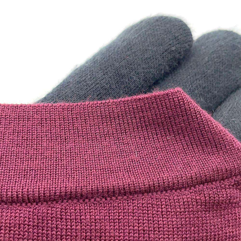 HERMES Knit sweater Size L Bordeaux Wool 100%