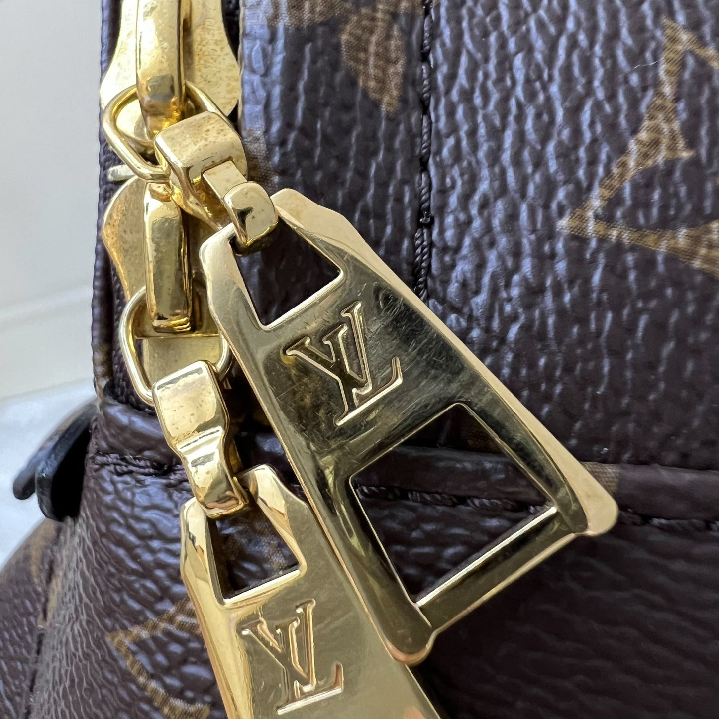 LV Palm Springs PM Backpack in Monogram Canvas and GHW