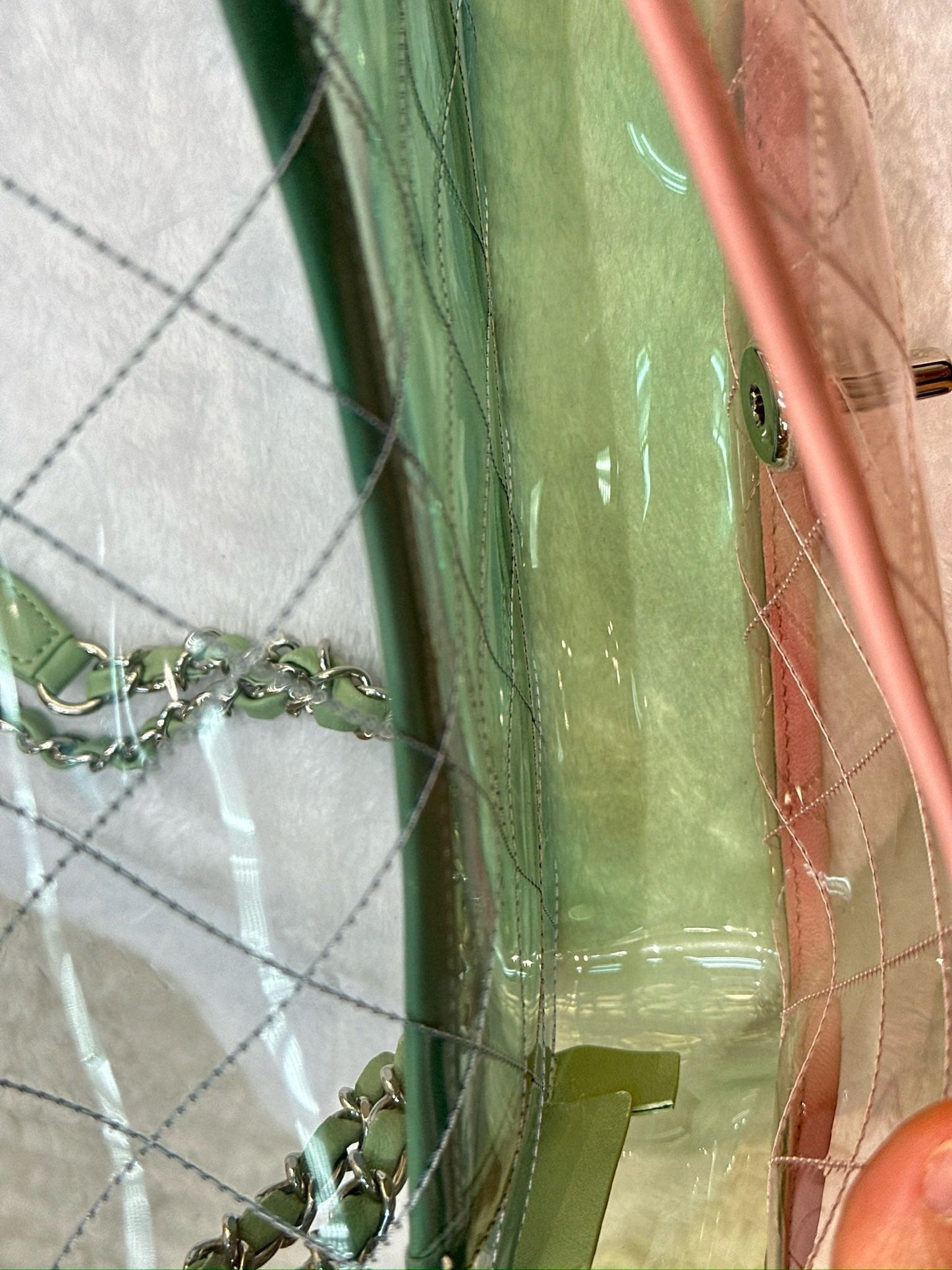 Chanel Medium Coco Splash PVC Flap Bag Blue/Green/Pink SHW