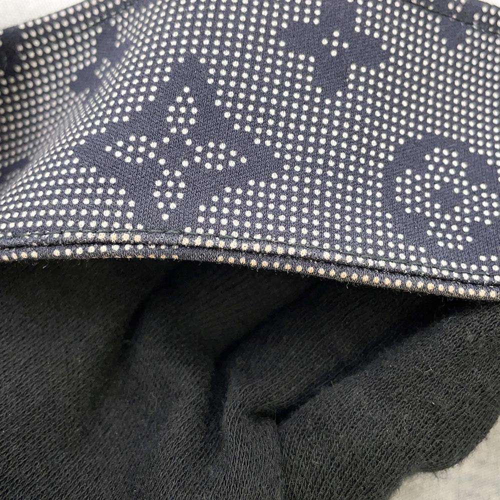 LOUIS VUITTON Monogram Mahina ChainShoulder TShirt Size M Navy1ABCC8 Cotton100%