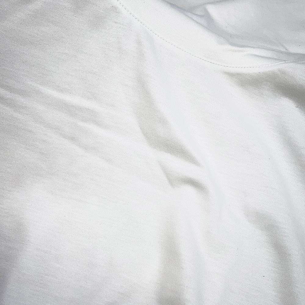 HERMES Turtleneck Long Sleeve Size M White Cotton100%