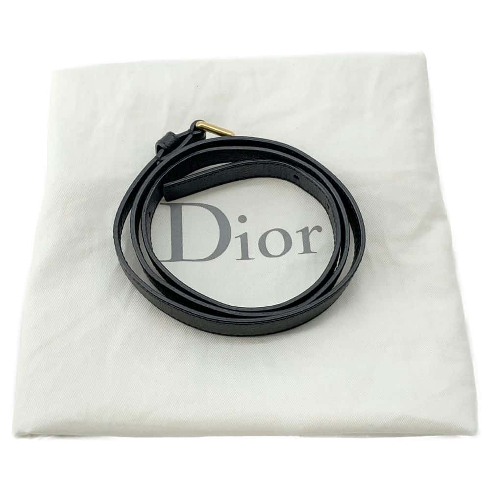 Dior Saddle Waist Bag Black Leather