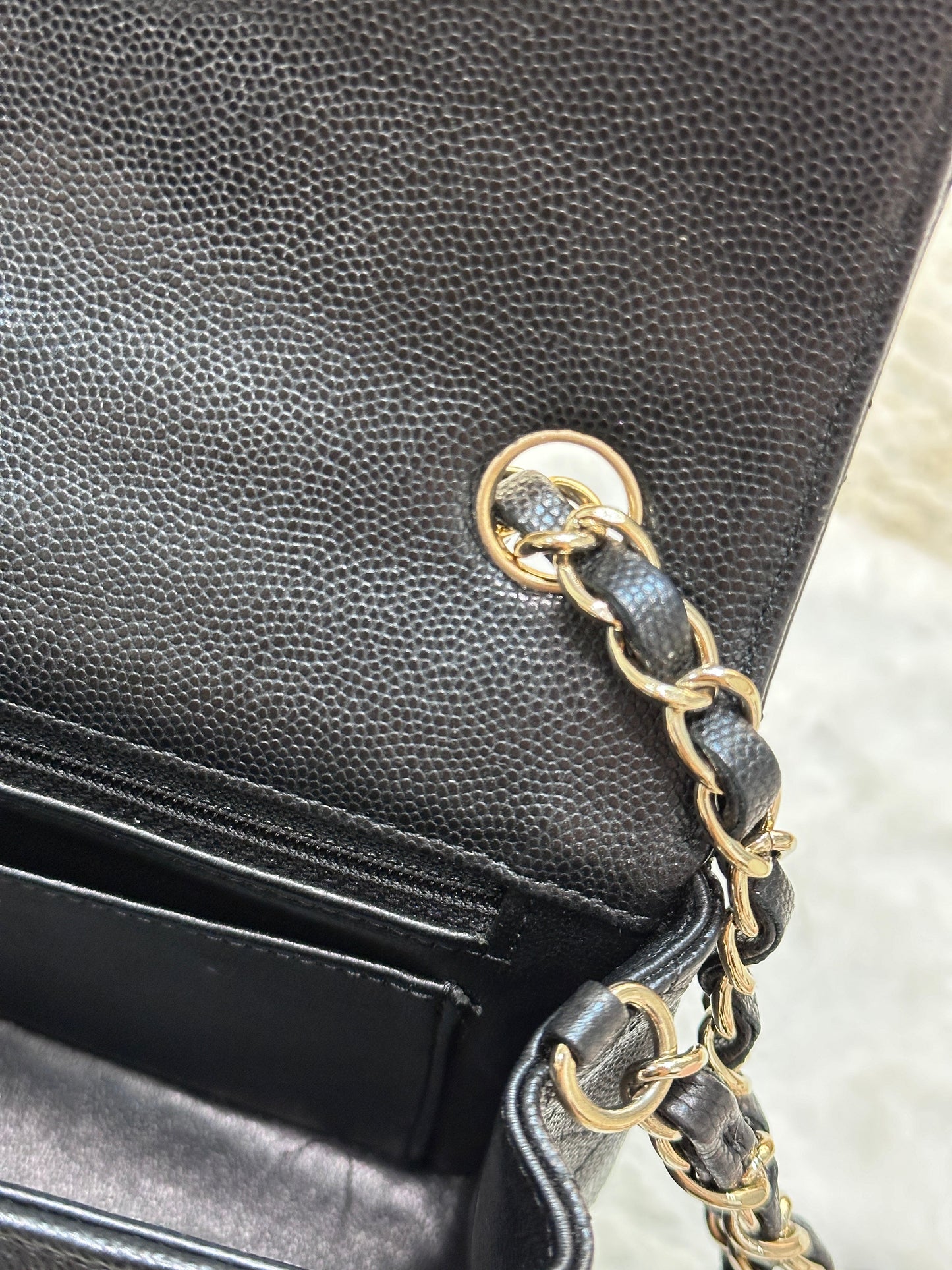 Chanel Mini Rectangular Classic Flap Black Bag GHW 17B