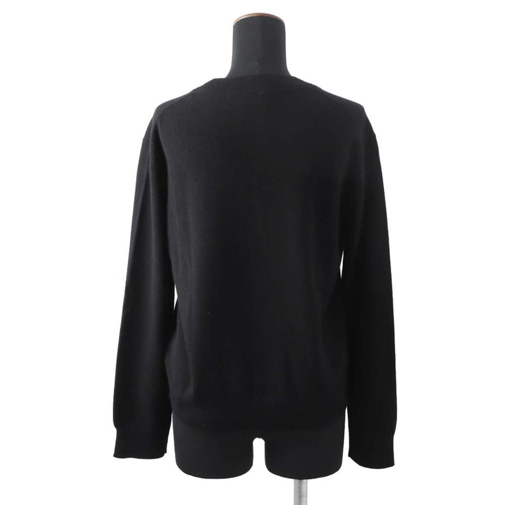 HERMES H-Lift Long Sleeve Sweater Size Chronomat 44 Black Cashmere