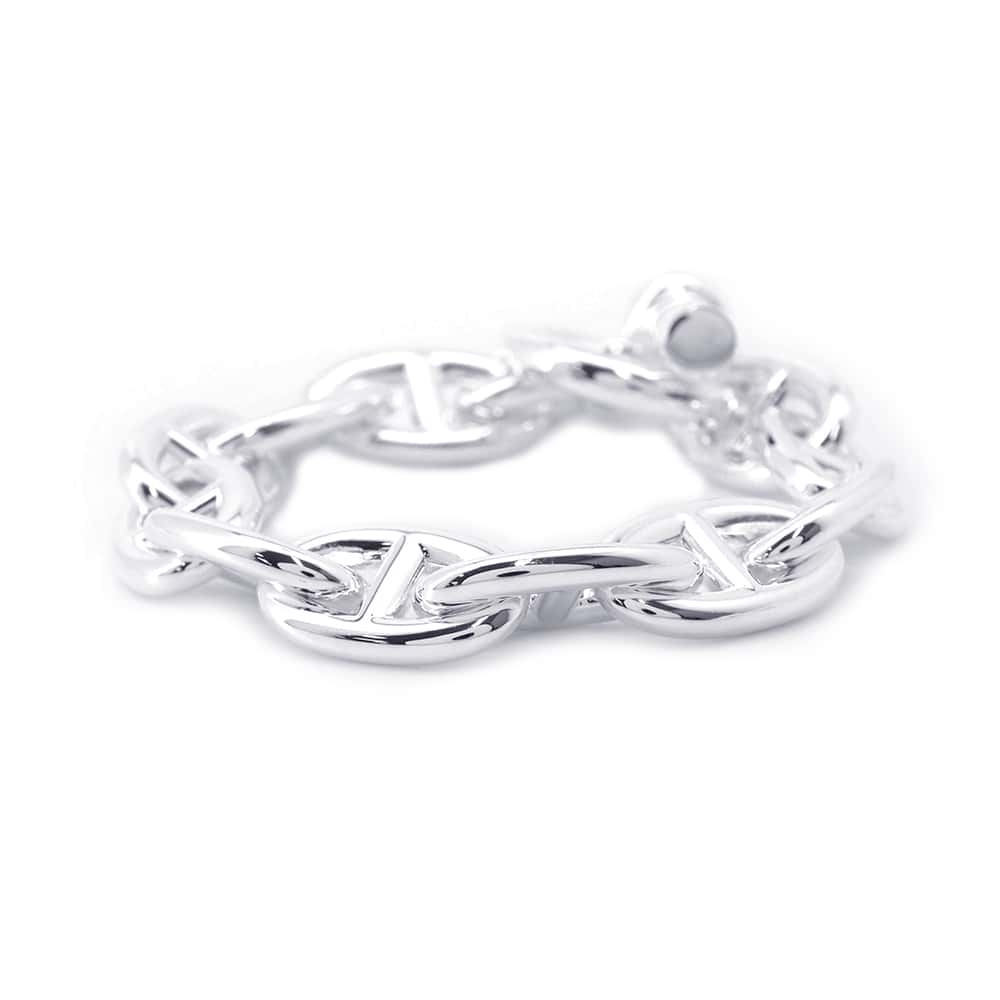 HERMES Chaine d'Ancre Bracelet 10 frames Size TGM SV925