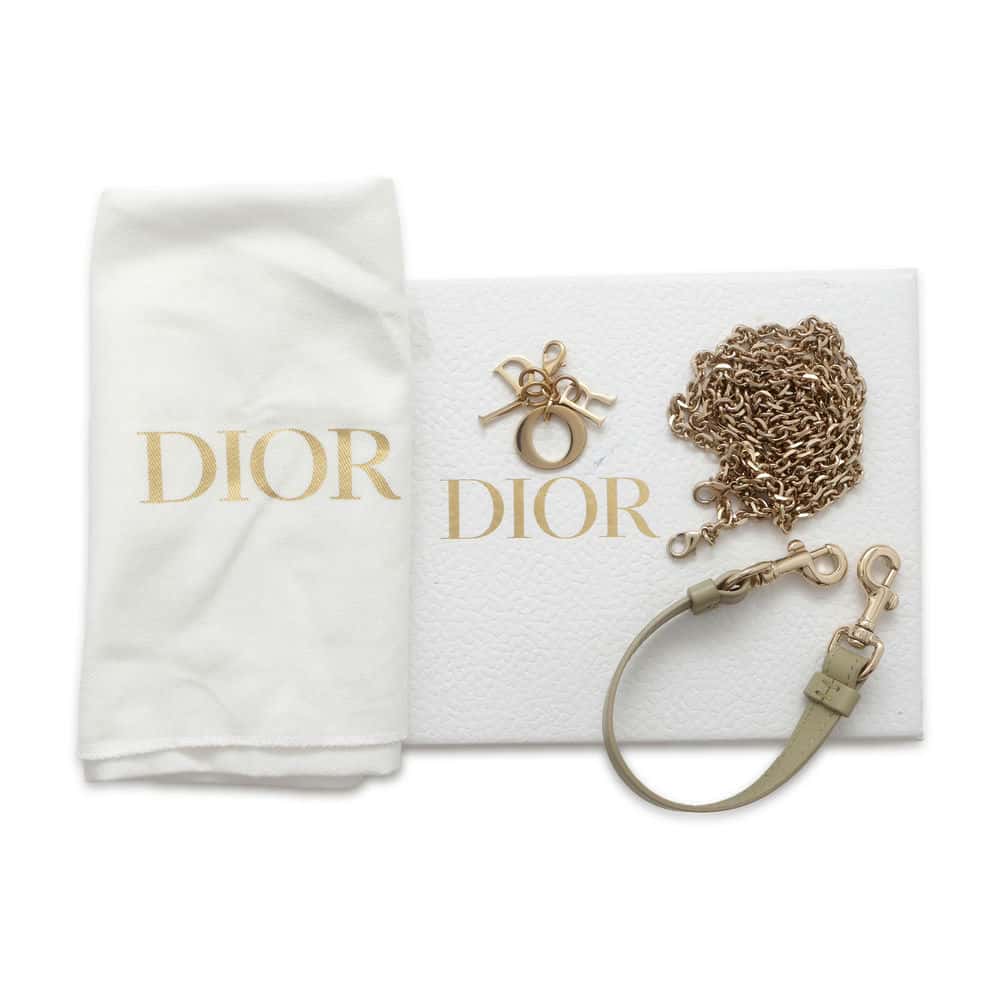 Dior Cannage 2WAY Phone Holder Green S0872ONMJ Lambskin