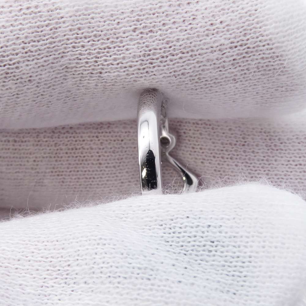 TIFFANY&Co. Open Heart Da Earring Size Approximately No. 9 Pt950