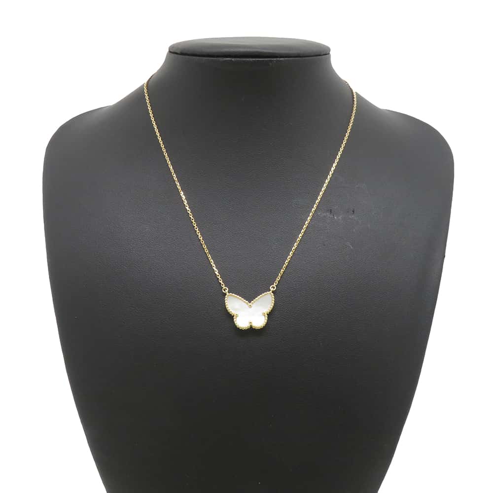 Van Cleef & Arpels Lucky Alhambra Papillon PendantVCARD99500 18K Yellow Gold