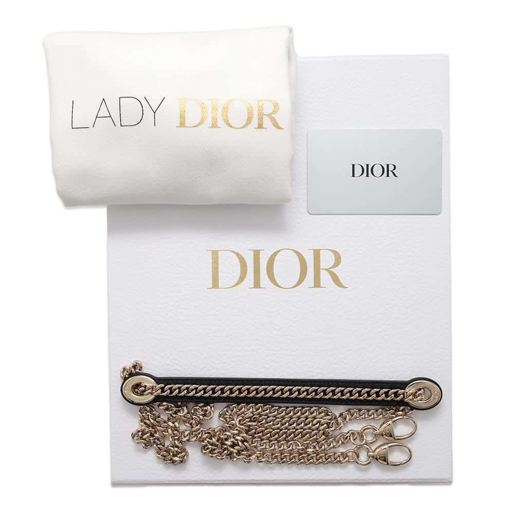 Dior Lady Dior BlackM0505ONGE_M900 Lambskin Size Mini