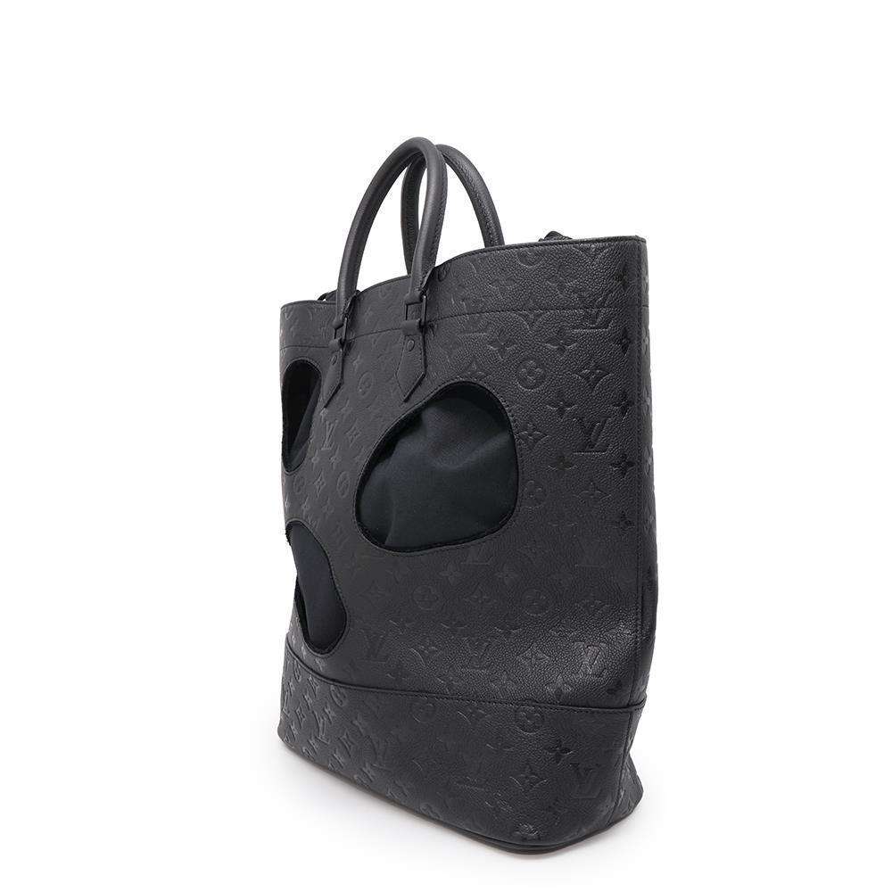 LOUIS VUITTON With Holes Tote Bag NoirM58661 Monogram Empreinte Leather Size MM