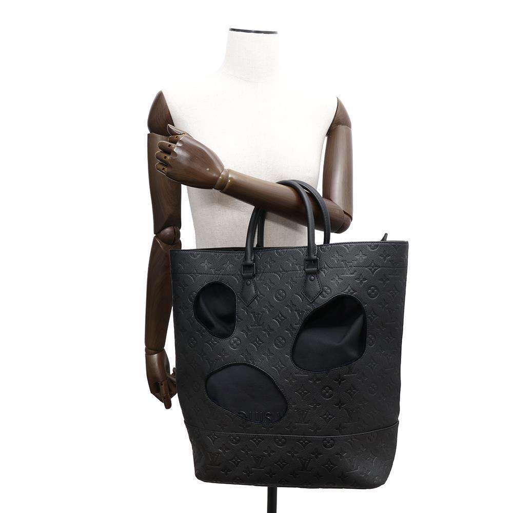 LOUIS VUITTON With Holes Tote Bag NoirM58661 Monogram Empreinte Leather Size MM