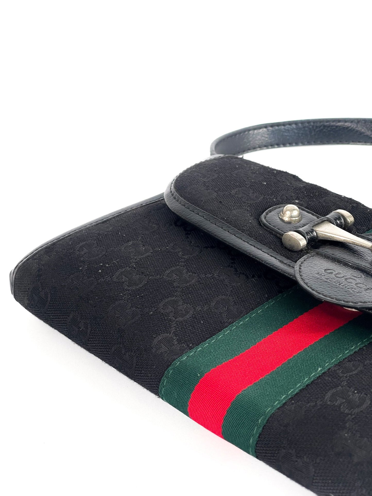 Gucci Vintage Horsebit GG Canvas Web