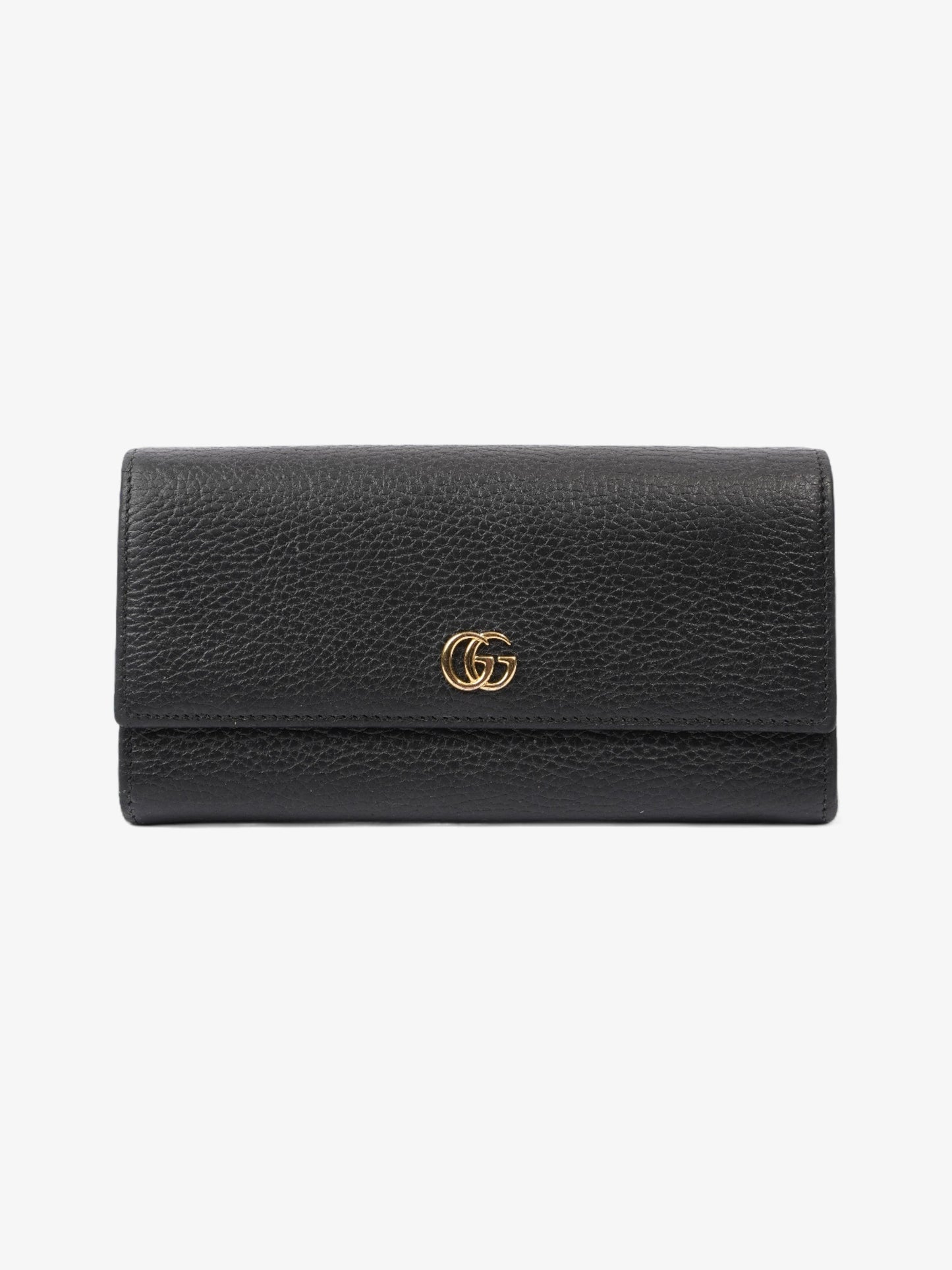 Gucci Marmont Long Wallet Black Leather