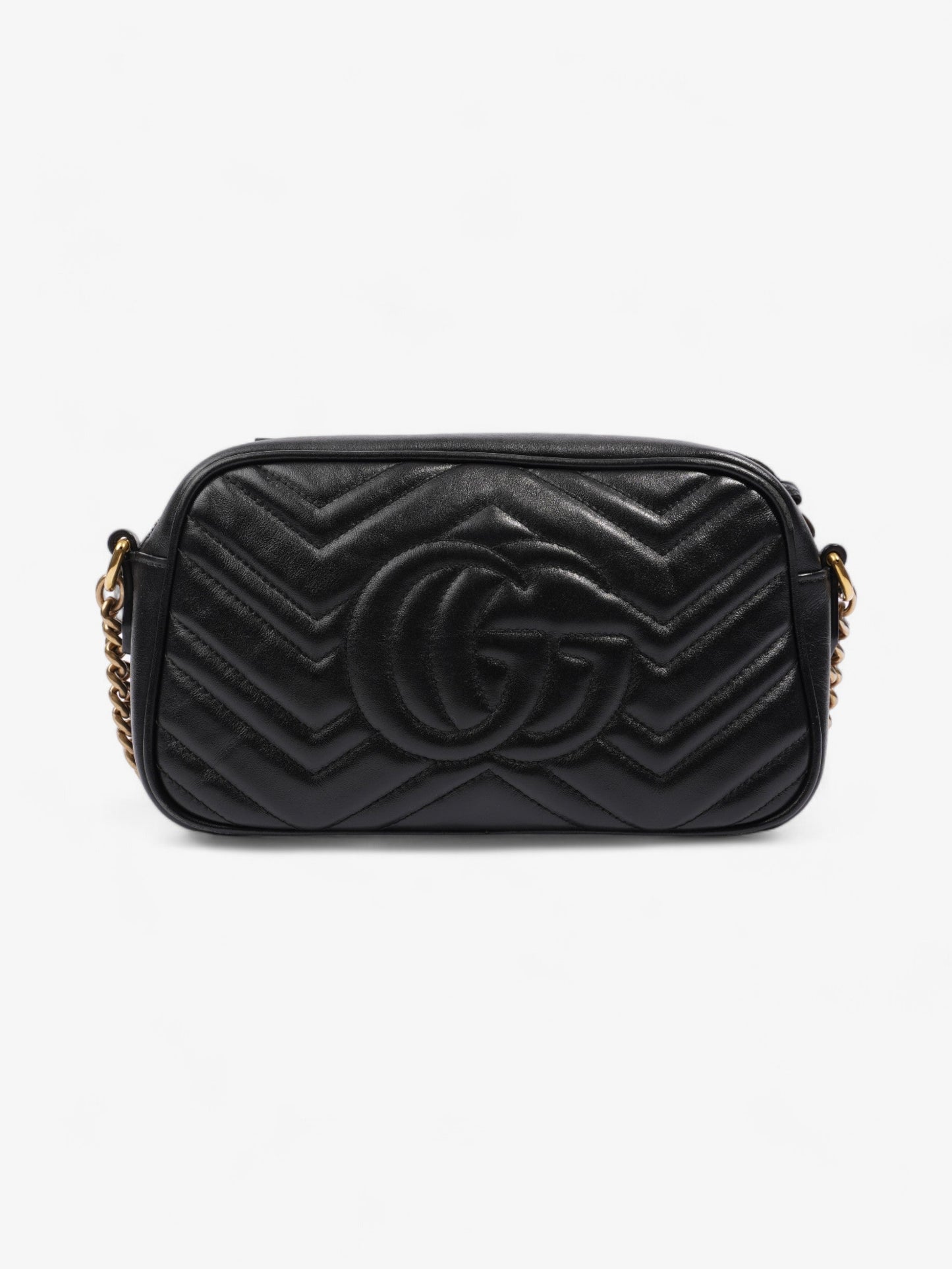 Gucci GG Marmont Black Matelasse Leather Small