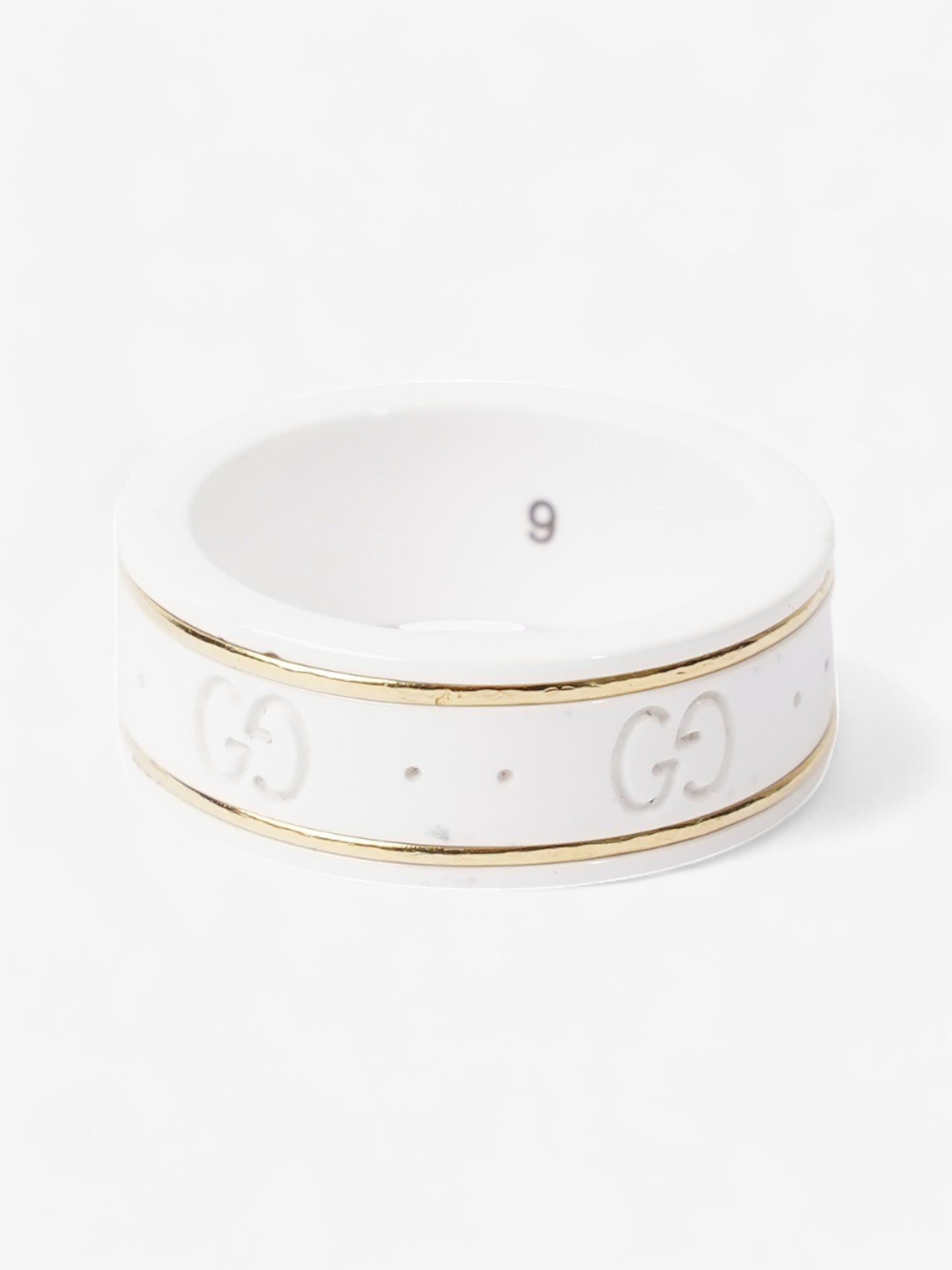Gucci Icon Ring White / Gold 9