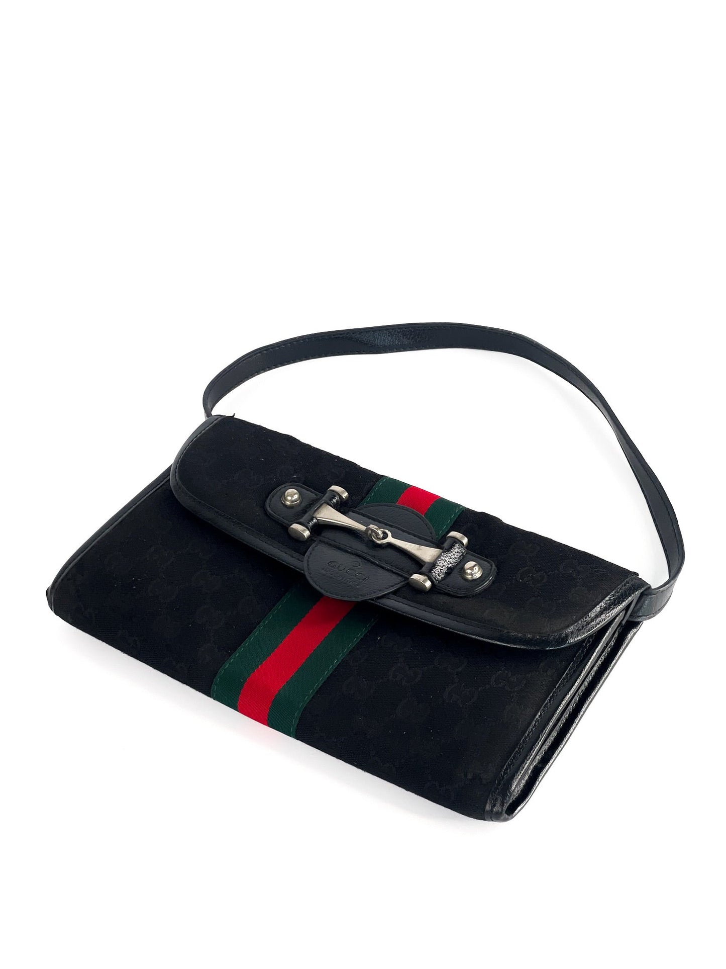 Gucci Vintage Horsebit GG Canvas Web