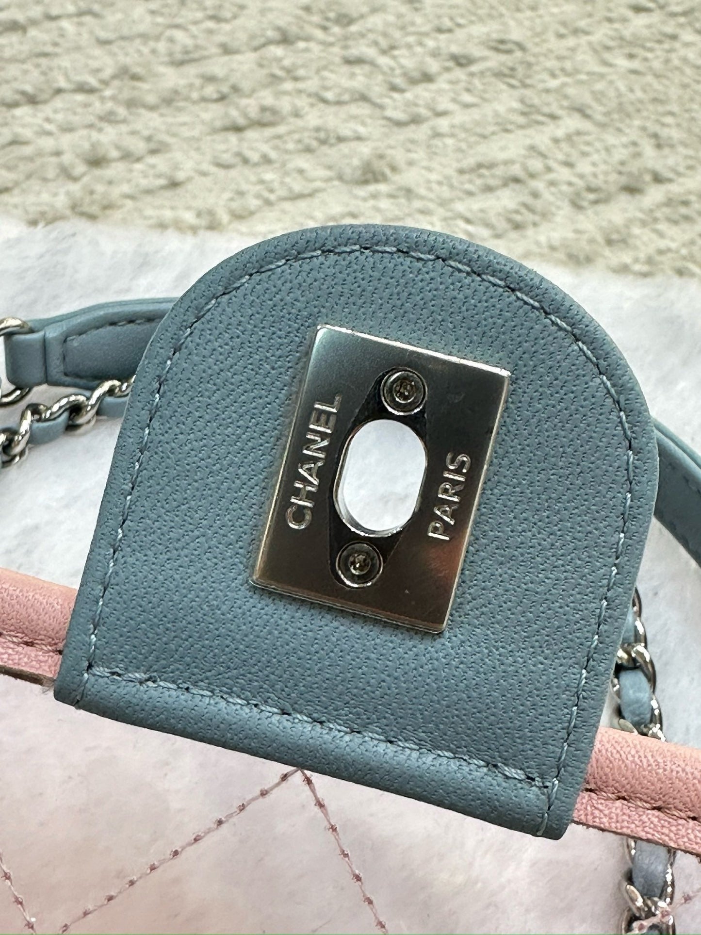 Chanel Mini Coco Splash PVC Flap Bag Pink/Green/Blue SHW