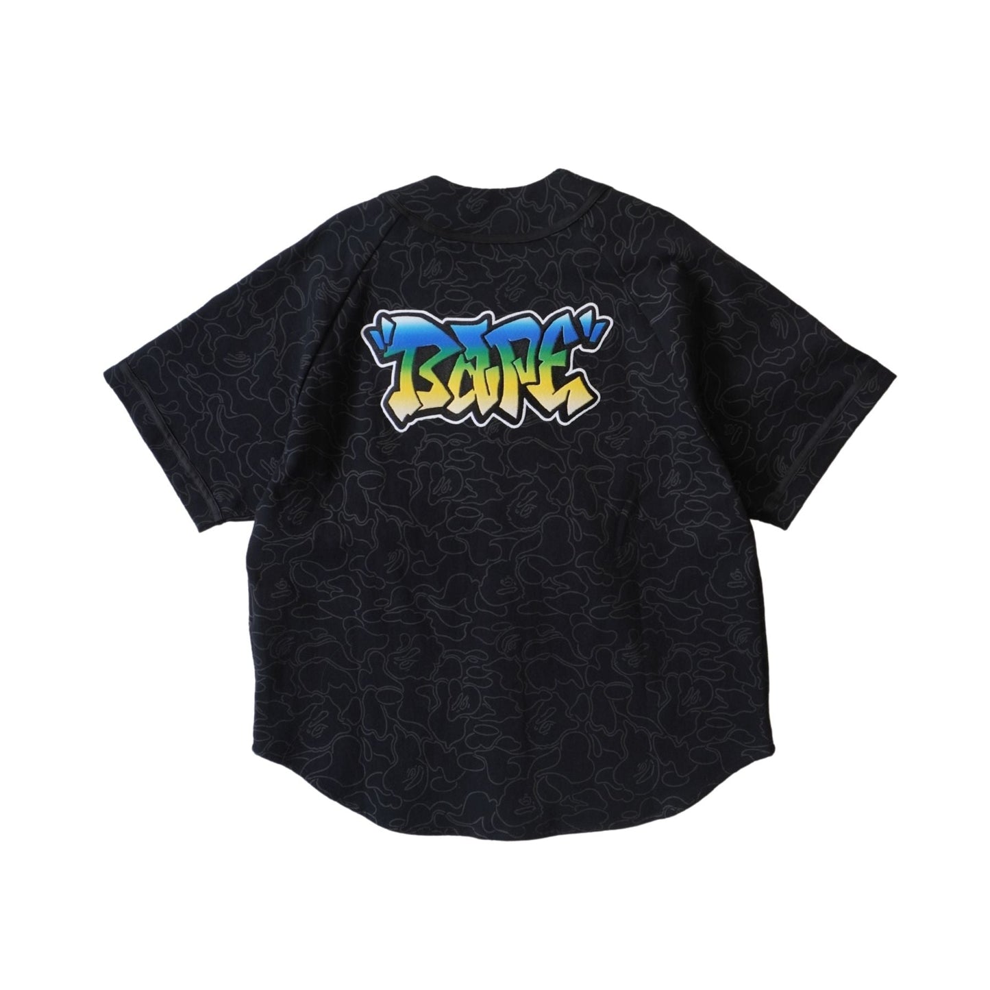 A Bathing Ape 'Line Camo' Jersey Top - Men's S