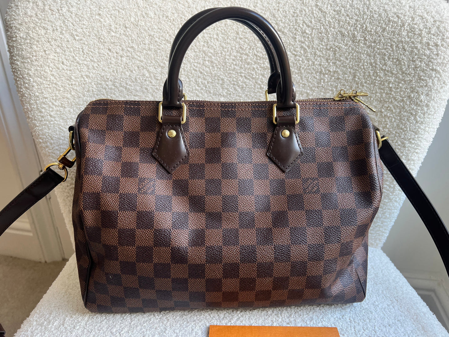 Louis Vuitton Speedy Bandouliere 30 Damier Ebene (RRP £1490)