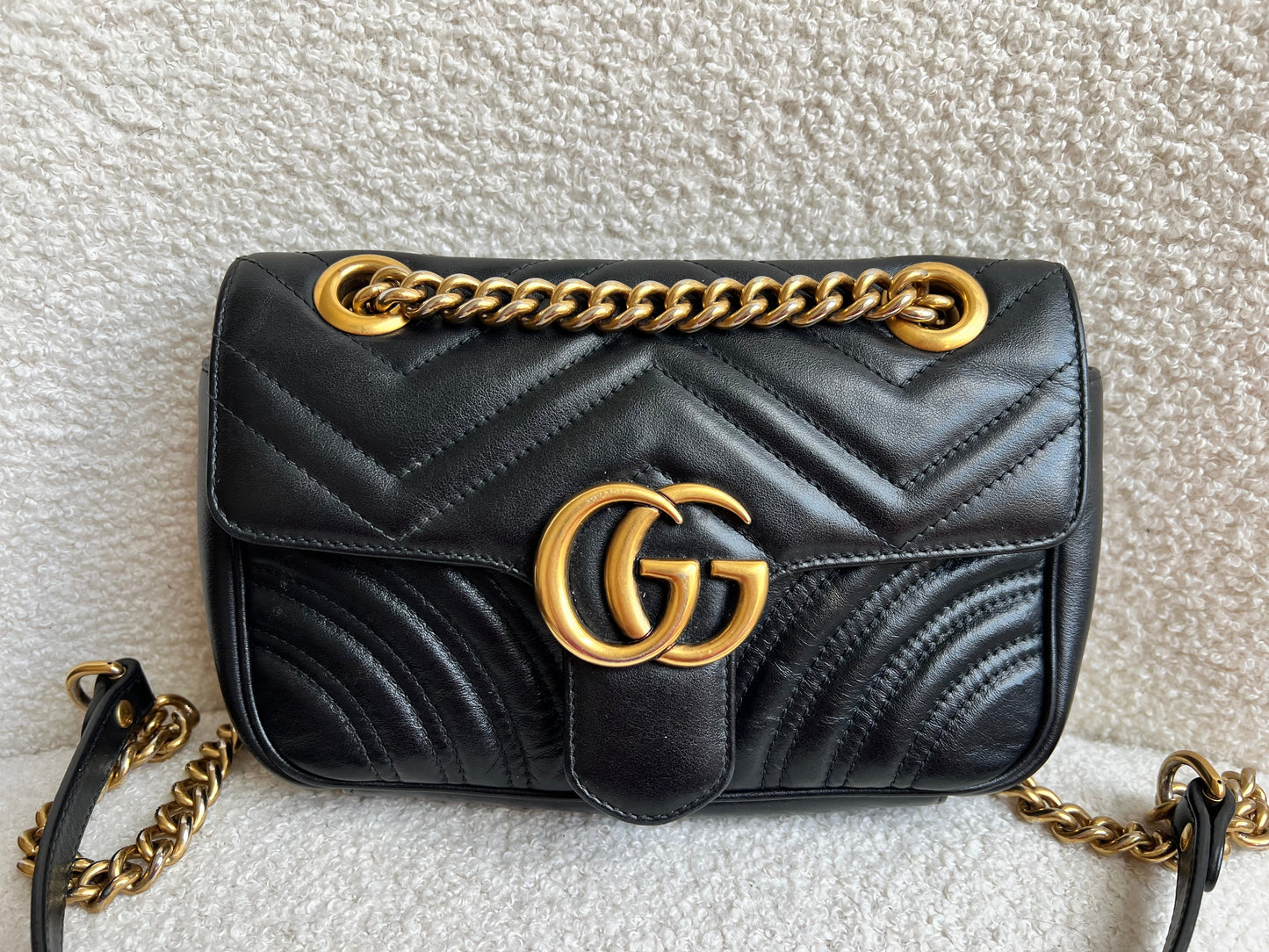 Gucci GG Black Marmont Mini Shoulder Bag (RRP £1,890)
