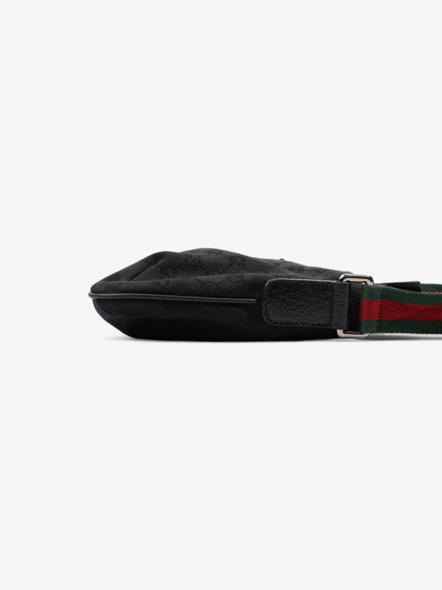 Gucci GG Web Messenger Bag Black / Red / Green Canvas