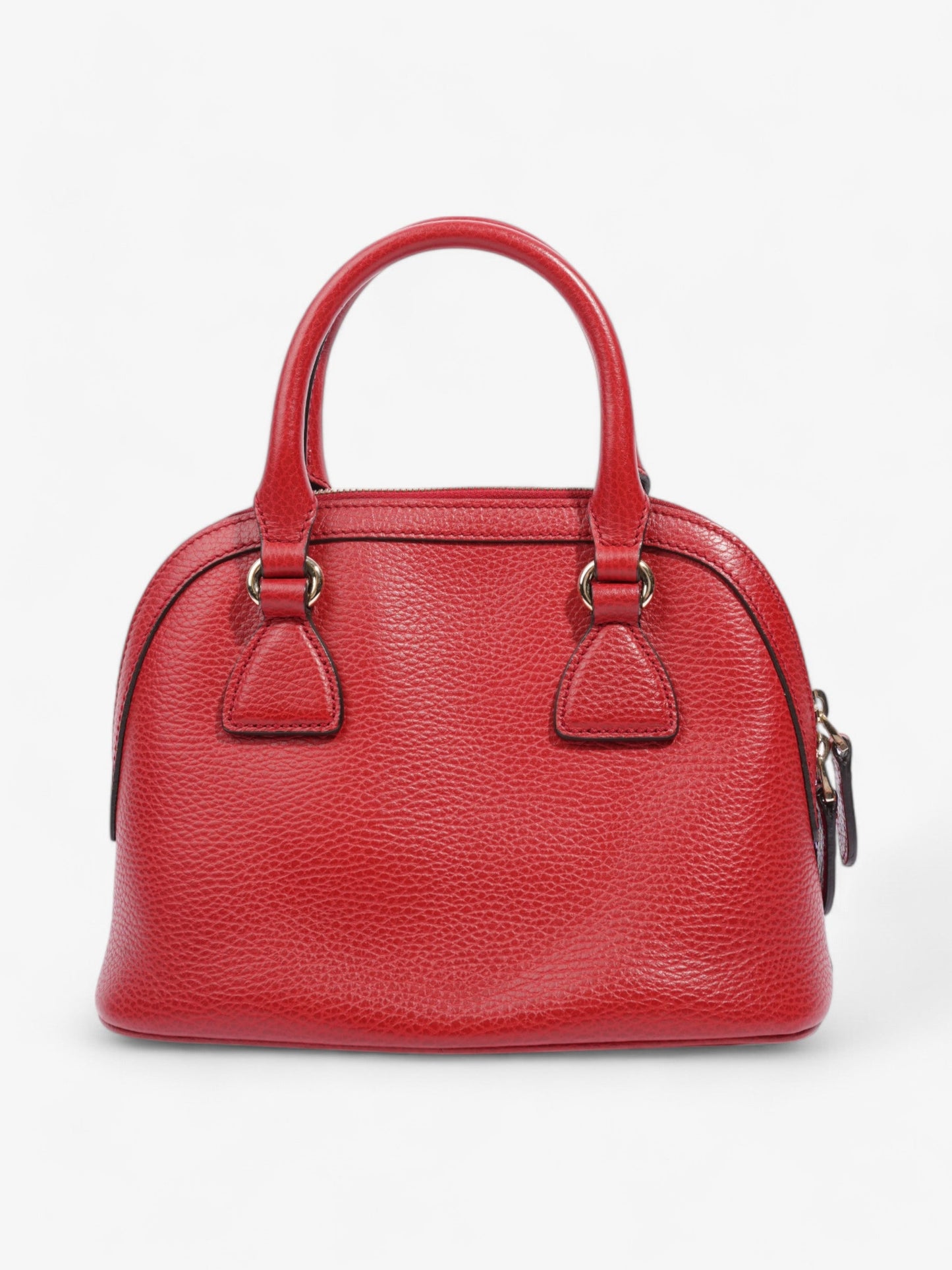 Gucci 2Way Handbag Red Leather