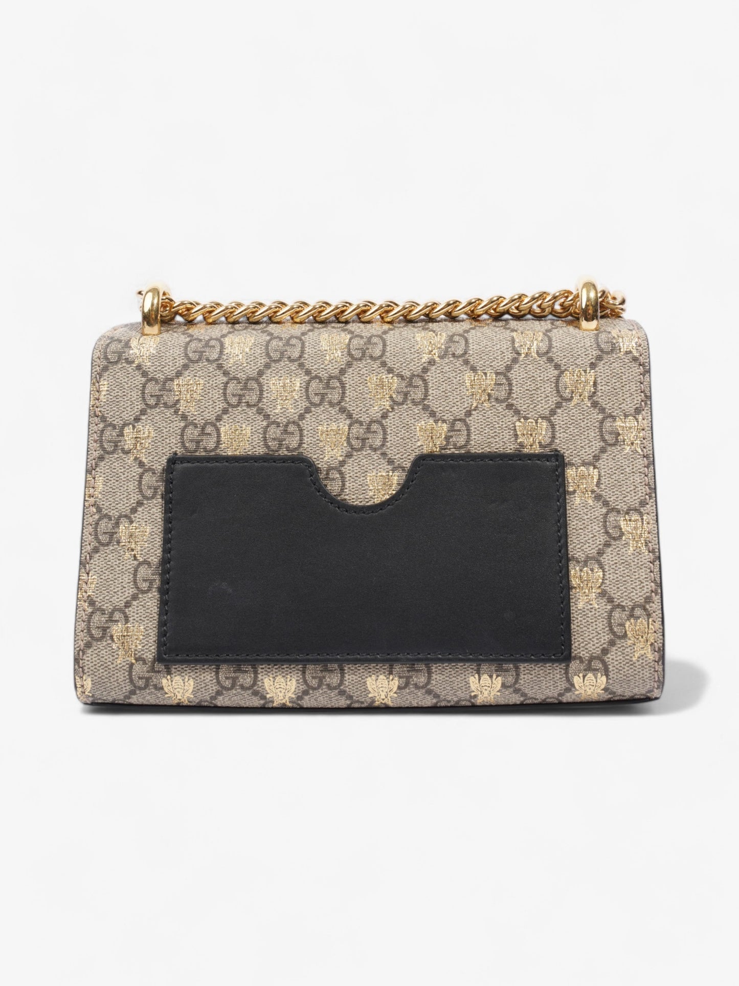 Gucci Padlock Bee Chain Shoulder Supreme Coated Canvas Small