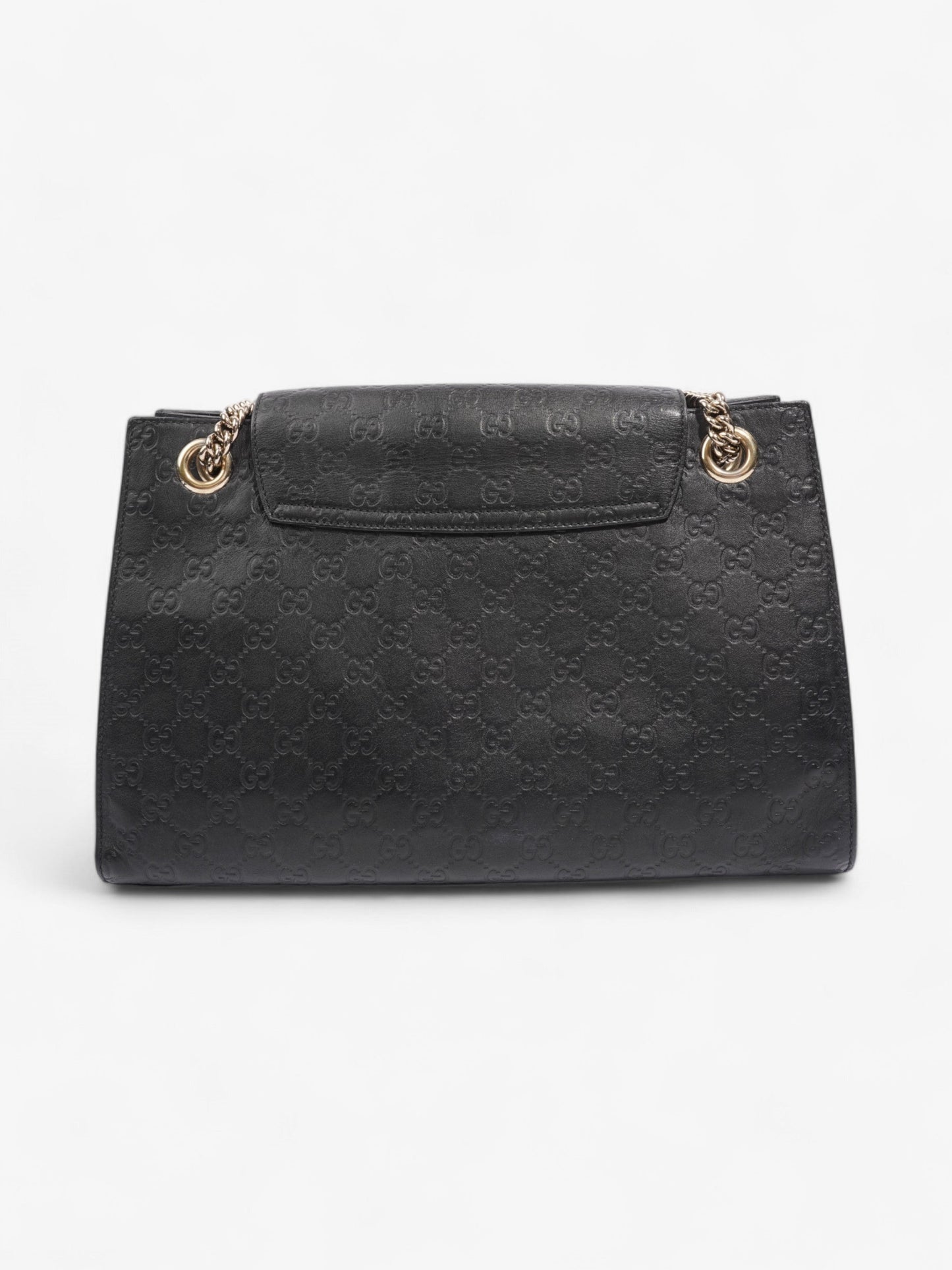 Gucci Emily Guccissima Chain Black Calfskin Leather