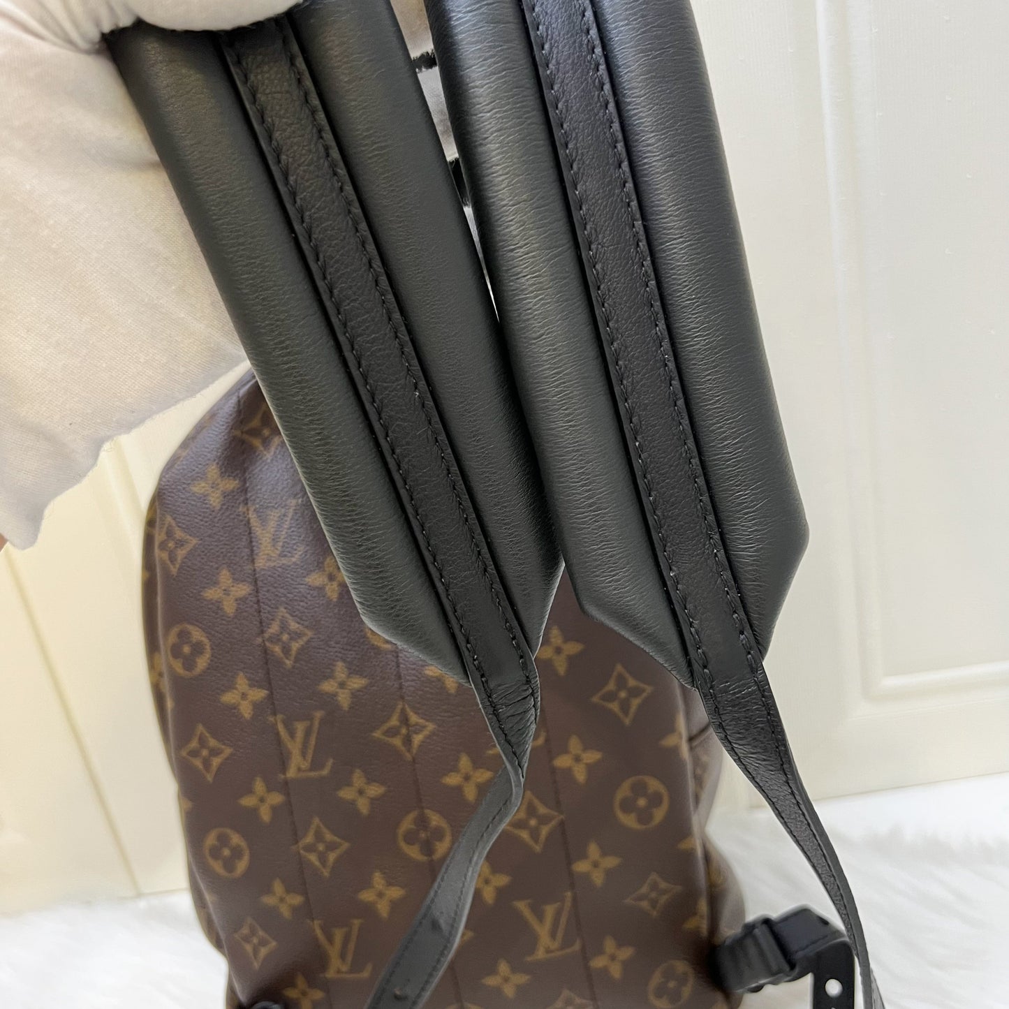 LV Palm Springs PM Backpack in Monogram Canvas and GHW