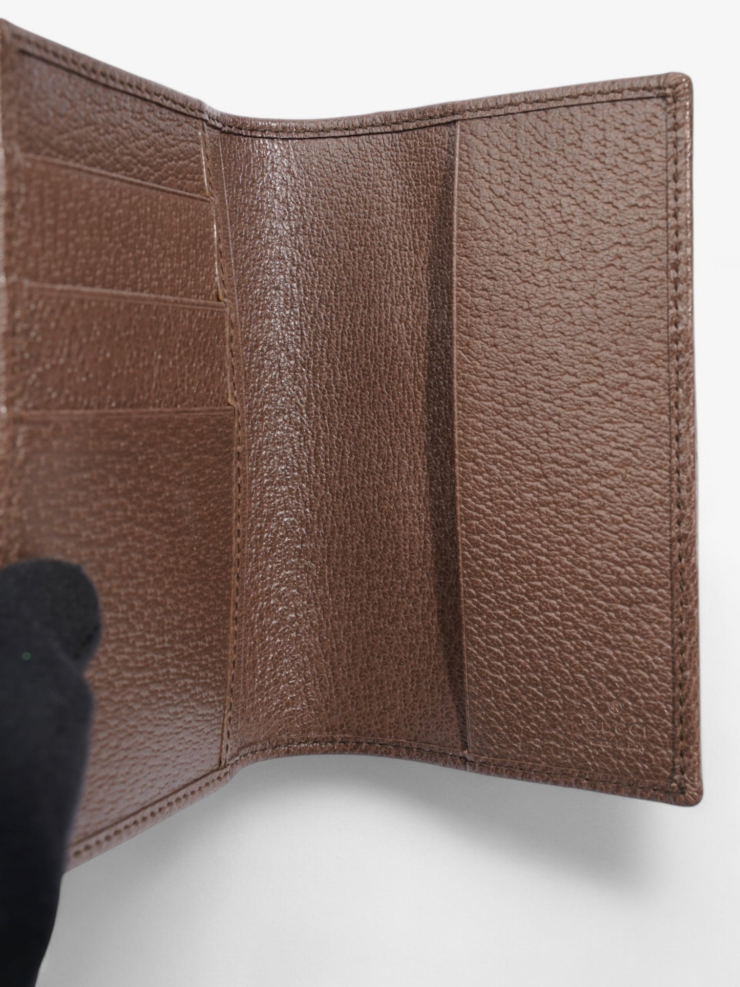 Gucci Ophidia GG Card Case GG Supreme / Red / Green Coated Canvas