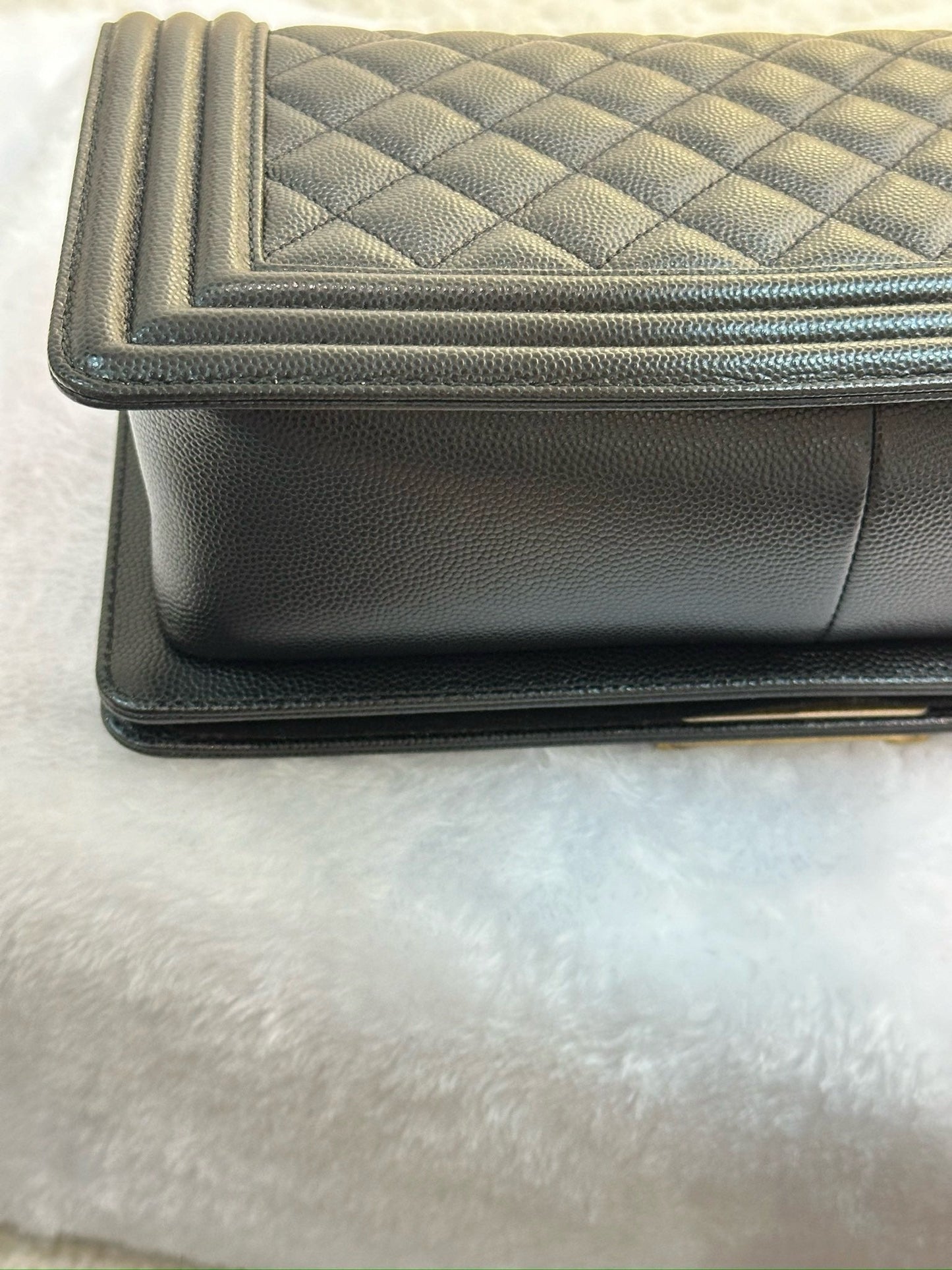 Chanel Medium Caviar LeBoy Bag Black GHW